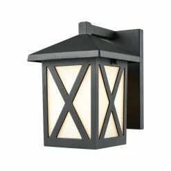 Outlet ❤️ 7 - 12 In. ELK Lighting Lawton 45215/1 1 Light Outdoor Wall Sconce 🛒