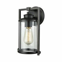 Deals 🤩 7 - 12 In. ELK Lighting Frampton 46080/1 1 Light Outdoor Wall Sconce 😀