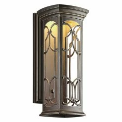 Best Pirce ❤️ 19 - 24 In. Kichler Franceasi 49228 Outdoor Wall Lantern ⌛