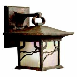 New 😉 7 - 12 In. Kichler Morris 9024 Outdoor Wall Lantern 🌟