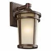 Top 10 🔥 13 - 18 In. Kichler Atwood 490 Outdoor Wall Lantern - Brown Stone 😀 -Trans Globe Shop masterKIC2887