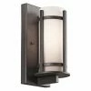 Discount 🧨 7 - 12 In. Kichler Camden 49119AVI Outdoor Wall Lantern - 5 In. - Anvil Iron ✔️ -Trans Globe Shop masterKIC2893
