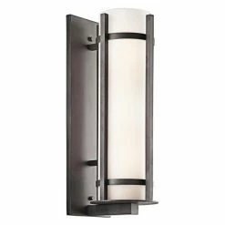 Budget 🧨 19 - 24 In. Kichler Camden 49121AVI 2 Light Outdoor Wall Lantern - Anvil Iron ✔️