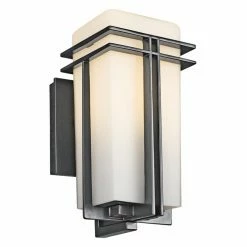 Top 10 🛒 19 - 24 In. Kichler Tremillo 4920 Outdoor Wall Lantern - Black 🔔