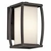 Flash Sale 👏 13 - 18 In. Kichler Bowen 4933 Outdoor Wall Lantern - Architectural Bronze ⌛ -Trans Globe Shop masterKIC2923