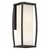 Discount 👏 13 - 18 In. Kichler Bowen 49339AZ Outdoor Wall Lantern - 7.21 In. - Architectural Bronze ⭐ -Trans Globe Shop masterKIC2924