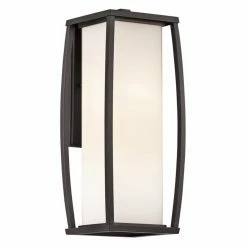Discount 👏 13 - 18 In. Kichler Bowen 49339AZ Outdoor Wall Lantern - 7.21 In. - Architectural Bronze ⭐