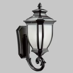 Outlet ✔️ 19 - 24 In. Kichler Salisbury 9042 Outdoor Wall Lantern - 10 In. ✨