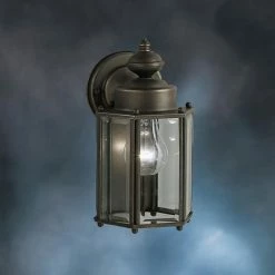 Best Sale 💯 7 - 12 In. Kichler 9618 Outdoor Wall Lantern - 5.5 In. 💯