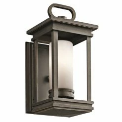 Flash Sale 😍 Armed Sconces Kichler South Hope 1 Light Outdoor Wall Sconce - 11.75H In. Rubbed Bronze ⌛