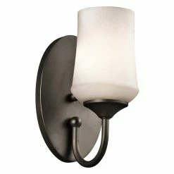 Discount 👍 7 - 12 In. Kichler Aubrey 45568 Wall Sconce 💯