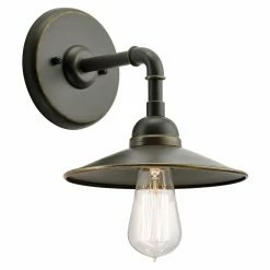 New 😉 7 - 12 In. Kichler Westington 49585OZ Outdoor Wall Sconce 🎉