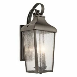 Hot Sale 🎉 13 - 18 In. Kichler Forestdale 49736 Outdoor Wall Light ⌛