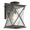 Outlet 🎁 13 - 18 In. Kichler Argyle 49745WZCL18 Outdoor Wall Light 🤩 -Trans Globe Shop masterKIC6696