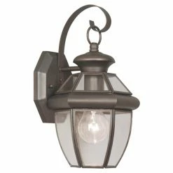 Top 10 ⌛ Livex Lighting 7 - 12 In. Livex Monterey 2051-07 Outdoor Wall Lantern - 12.5H In. Bronze 👏