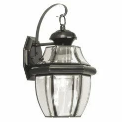 Best Pirce 🔥 Livex Lighting 13 - 18 In. Livex Monterey 2151-04 Outdoor Wall Lantern - 13H In. Black ❤️