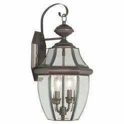 Top 10 🥰 Livex Lighting 19 - 24 In. Livex Monterey 2251-07 Outdoor Wall Lantern - 20.25H In. Bronze ⌛