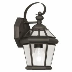 Brand new ✨ Livex Lighting 7 - 12 In. Livex Georgetown 2061-07 Outdoor Wall Lantern - 12H In. Bronze 🥰