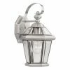 Outlet ⌛ Livex Lighting 7 - 12 In. Livex Georgetown 2061-91 Outdoor Wall Lantern - 12H In. Brushed Nickel 🧨 -Trans Globe Shop masterLXL025