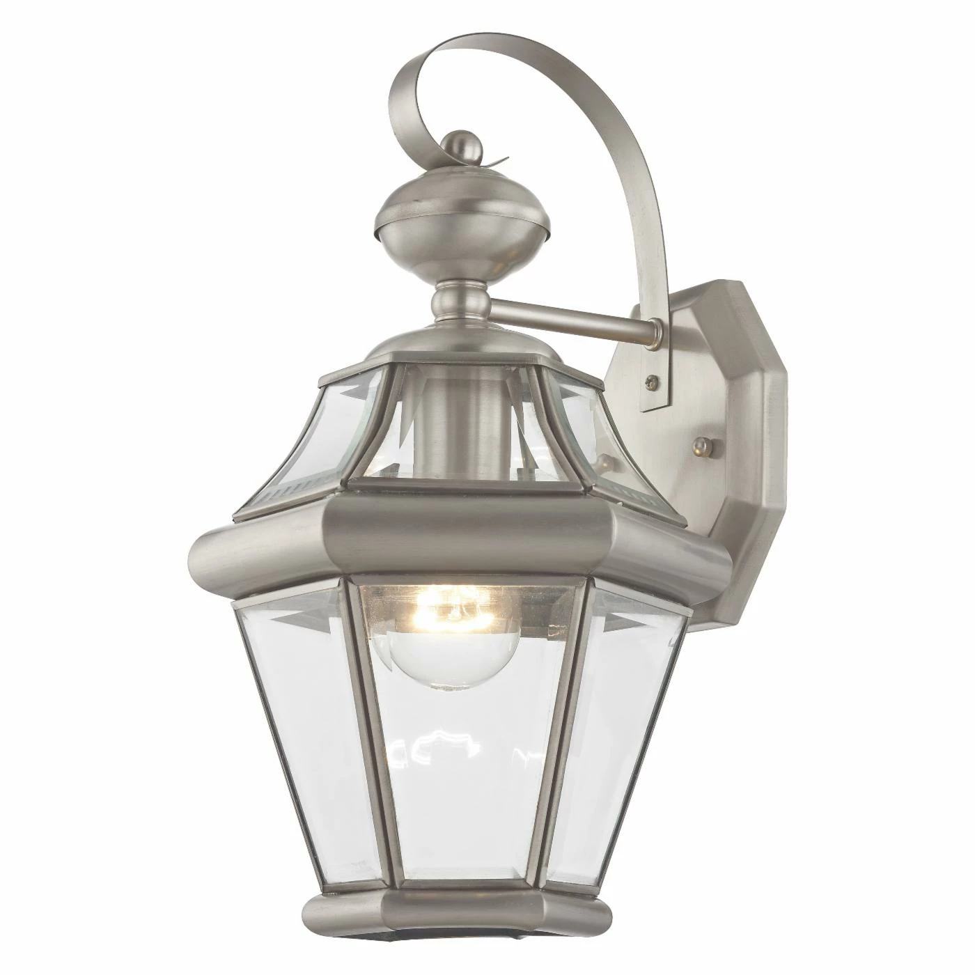 Hot Sale ๐ฅ Livex Lighting 13 - 18 In. Livex Georgetown 2161-91 Outdoor Wall Lantern - 15H In. Brushed Nickel ๐คฉ 3 Hot Sale ๐ฅ Livex Lighting 13 - 18 In. Livex Georgetown 2161-91 Outdoor Wall Lantern - 15H In. Brushed Nickel ๐คฉ