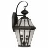 Buy ⌛ Livex Lighting 19 - 24 In. Livex Georgetown 2261-04 Outdoor Wall Lantern - 20.75H In. Black 😍 -Trans Globe Shop masterLXL029