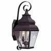 Buy 🥰 Livex Lighting 19 - 24 In. Livex Exeter 2591-07 Outdoor Wall Lantern - 21.5H In. Bronze ⌛ -Trans Globe Shop masterLXL105
