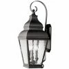 Outlet 😉 Livex Lighting 25 - 30 In. Livex Exeter 2605-04 Outdoor Wall Lantern - Black ⭐ -Trans Globe Shop masterLXL113