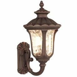Discount ✨ Livex Lighting 13 - 18 In. Livex Oxford 765 Outdoor Uplight Wall Lantern - Imperial Bronze 🥰