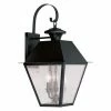 Outlet 🌟 Livex Lighting 19 - 24 In. Livex Mansfield 2168-04 3-Light Outdoor Wall Lantern In Black 🌟 -Trans Globe Shop masterLXL1465
