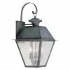 Wholesale ⭐ Livex Lighting 19 - 24 In. Livex Mansfield 2168-61 3-Light Outdoor Wall Lantern In Charcoal 🛒 -Trans Globe Shop masterLXL1467