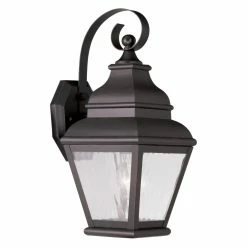 Buy 💯 Livex Lighting 13 - 18 In. Livex Exeter 2601-07 1-Light Outdoor Wall Lantern In Bronze 🥰