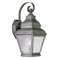 Best reviews of 🥰 Livex Lighting Armed Sconces Livex Exeter 2601-29 1-Light Outdoor Wall Lantern In Vintage Pewter 😍