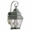 Discount ✔️ Livex Lighting 19 - 24 In. Livex Exeter 2602-29 2-Light Outdoor Wall Lantern In Vintage Pewter 👏 -Trans Globe Shop masterLXL1575