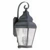 Promo 🛒 Livex Lighting 25 - 30 In. Livex Exeter 2605-61 3-Light Outdoor Wall Lantern In Charcoal 😀 -Trans Globe Shop masterLXL1585