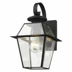 Deals ⌛ Livex Lighting 7 - 12 In. Livex Westover 2181-04 Wall Lantern - 12.5H In. Black 👍