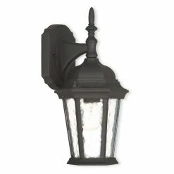 Outlet ❤️ Livex Lighting 7 - 12 In. Livex Hamilton 75460 Outdoor Wall Lantern ❤️
