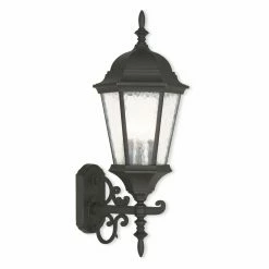 New 🎁 Livex Lighting 19 - 24 In. Livex Hamilton 75467 Outdoor Wall Lantern 🎁