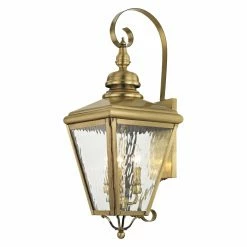 Best deal 🤩 25 - 30 In. Livex Lighting Cambridge 2033 Outdoor Wall Lantern 🧨