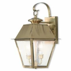 Coupon 💯 13 - 18 In. Livex Lighting Mansfield 2165-01 Outdoor Wall Lantern 👏