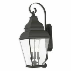 Top 10 ❤️ 25 - 30 In. Livex Lighting Exeter 3 Light Outdoor Wall Lantern ✨