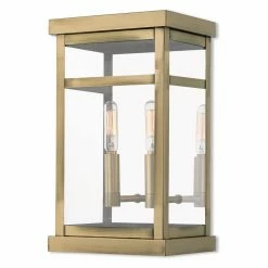 Wholesale 👏 7 - 12 In. Livex Lighting Hopewell 20702 2 Light Outdoor Wall Lantern 💯