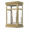 New ❤️ 13 - 18 In. Livex Lighting Hopewell 20705 2 Light Outdoor Wall Lantern 👏 -Trans Globe Shop masterLXL3265