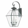 Wholesale 🎁 19 - 24 In. Livex Lighting Westover 3 Light Outdoor Wall Lantern 😉 -Trans Globe Shop masterLXL3274