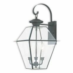 Wholesale 🎁 19 - 24 In. Livex Lighting Westover 3 Light Outdoor Wall Lantern 😉