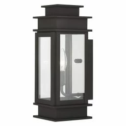 Cheap 🔥 Livex Lighting 13 - 18 In. Livex Princeton 2013 Outdoor Wall Lantern 14H In. 🎉
