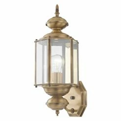 Promo 😉 Livex Lighting 13 - 18 In. Livex Outdoor Basics 2006 Outdoor Wall Lantern - 7W In. ⭐