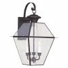Coupon 👍 Livex Lighting 19 - 24 In. Livex Westover 2381-02 Outdoor Wall Lantern - Polished Brass - 12W In. ✨ -Trans Globe Shop masterLXL966