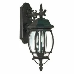 Discount ❤️ 19 - 24 In. Nuvo Central Park Three Light 22 In. Arm Down Wall Lantern ⌛