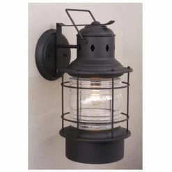 Hot Sale 🛒 13 - 18 In. Vaxcel Hyannis Outdoor Wall Light - 8W In. Textured Black ✔️