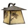 Budget 🥰 7 - 12 In. Vaxcel Whitebark Outdoor Wall Light - 11W In. Olde World Patina ✨ -Trans Globe Shop masterOSL952